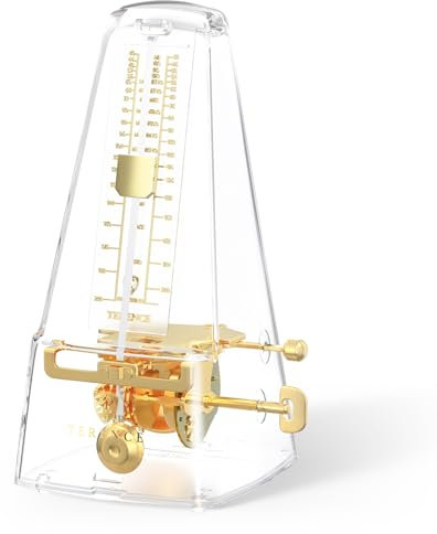 TERENCE Mechanisches Metronom für Klaviergitarre, Violine, Bassdrum und andere Musikinstrumente, lauter Klang und hochpräziser Track Beat und Tempo, tragbares Metronom, Geschenk, Unterricht für