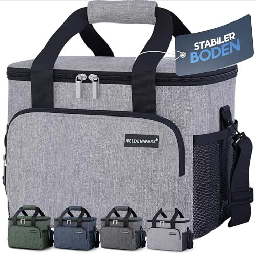 HELDENWERK Kühltasche klein & faltbar 10L, Isolierte Thermo Lunchtasche für Essen & Getränke, wasserdicht & auslaufsicher, Picknick Tasche klein, Kühlbox, Brunch Bag, Frühstückstasche, Mittagstasche