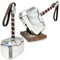 Mjolnir Hammer Collectable 1:1 Replica, Cosplay Costume Prop Toy, Standing Base Included