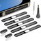 Limvory USB C Dust Plug, Phone Speaker Dust Cover and Anti Dust Cover Protector Cap for iPhone 16/16 Pro/16 Pro Max/iPhone 15/15 Pro/Pro Max – Black