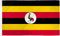 Uganda-Flagge, 90 x 152 cm, Polyester, internationale Flaggen