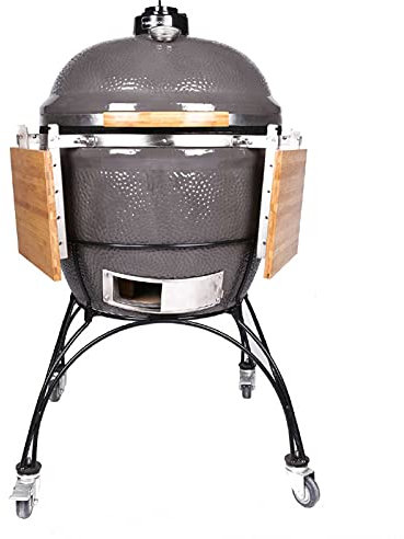 27 Large Charcoal Ceramic Grill Roaster and Smoker. BBQ Grill. Multifunctional Barbecue Egg Outdoor Style