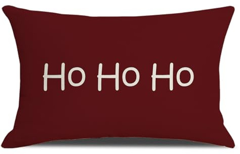 Kissenbezug Weihnachten 30x50, Weihnachtliche Kissenbezüge, Leinen Weihnachtskissenbezüge, Outdoor Kissen Weihnachten, Weihnachtskissen, Winter Kissenbezüge, Deko Für Schlafzimmer Wohnzimmer Sofa (C)