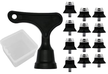 GKYQVE 12Pcs Calcio Spikes Chiodi Vite Tacchetto Calcio Borchie di Ricambio Calcio Tacchetti Per Le Donne Uomo Ragazzo E Ragazza Scarpe Tacchetti di