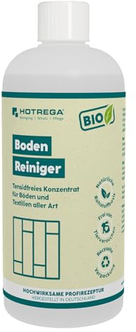 HOTREGA BIO Boden-Reiniger 500ml Bioreiniger, Laminatreiniger, Fliesenreiniger, Teppichreiniger, Fußbodenreiniger, Hartbodenreiniger