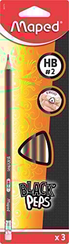 Maped Matite Grafite Hb In Blister X3 Con Gomma