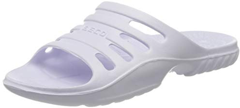 BECO Homme Pantoletten, Badelatschen Unisex Mules, Blanc (Weiß 1), 42 EU