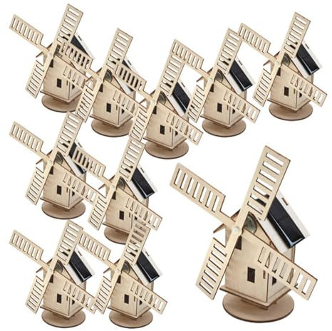 Solar-Windmühle Holland, 10er Set