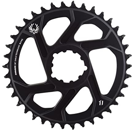 Sram Einfach-Kettenblatt X-SYNC2 Narrow Wide 12-Fach Direct Mount Offset 6 mm Schwarz Zähne 38