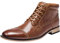 rismart Hombre Top Grifo Negocio Vestir Cordón Cierre Botas Chukka SN01811(Marrón,41 EU)