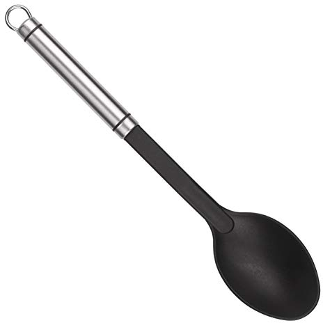 Tala Nylon Serving Spoon with Stainless Steel Handle, Ideal for use with Non-Stick Kitchenware as it Will not Scratch The Coating, Perfect for Serving, Dishwasher Safe