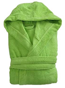 The House Of Emily Turkish Cotton Terry Towelling Hooded Bathrobe Dressing Gown for Men and Women Soft and Highly Absorbent