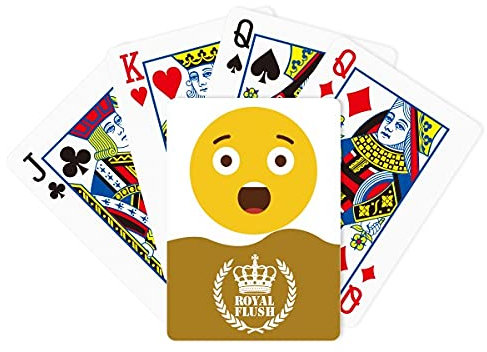 Shock Amazing Yellow Cute Online Chat Royal Flush Poker Kartenspiel