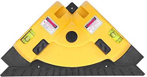 Laser Line Projection Level, Right Angle 90 Degree Vertical Horizontal Laser Line Projection Square Level Laser Square Industrial Supplies DC‑01