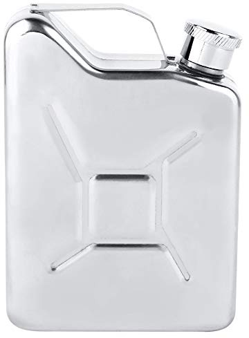 Modern Hip Flask Mini Pocket Wine Bottle Stainless Steel Alcohol Drinking Flask Portable Whiskey Liquor Alcohol Bottle Screw Cap Unique Gift Ornament for Men Great Gift