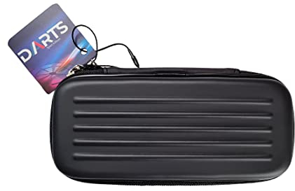Dart Tasche Box schwarz/Dart Case schwarz Black Turtle, Darts Hülle, Aufbewahrungsbox für 3 oder 6 Darts (ohne Zubehör)
