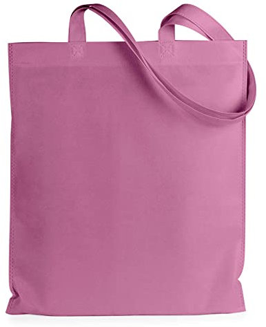 ENERGY FUSION Sac en Tissu 100% Coton avec Poignées Longues et Renforcées, Disponible en Couleurs (Rose)