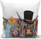 Kissenbezug Kuh Hochzeit Kissen deko Geschenke für sofakissen Hochlandkuh schottland senfgelb kissenbezüge Highland Cow dekokissen couchkissen Sofa Schlafzimmer Couch Sofa Büro 45x45 cm