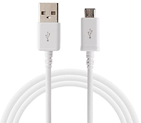 Genuine Samsung Original Fast Charging USB-A to Micro Charge and Sync Cable For Mobile Phones and Tablets [will ONLY fit older devices] (WHITE micro usb)