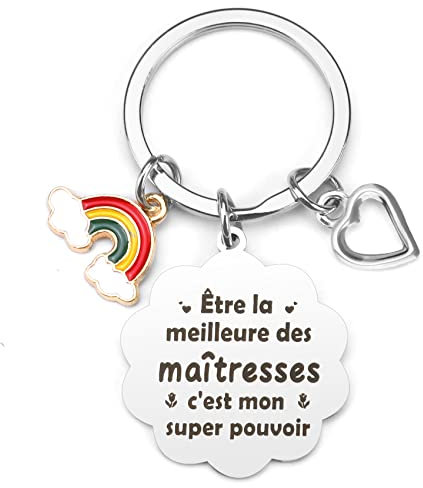 Cadeau Maitresse D'école,Cadeau Maitresse,Cadeau Maitre D'école,Cadeau Maitresse D'école Fin D'année,Merci Maitresse Cadeau,Cadeaux Maitresse D'école,Cadeau Maitre,Cadeau Merci,Porte Clef Maitresse