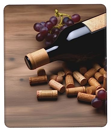 WEYEZE Game Mousepad Computer Mousepad Wine Bottle Corks Grapes Wireless laptop mouse Print Mousepad