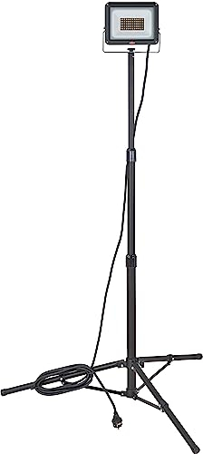 Brennenstuhl foco LED con trípode JARO 7060 T (50W, 5800lm, 6500K, IP65, luz LED de trabajo con trípode y cable de 5m)