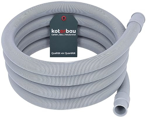 KOTARBAU® Waschmaschinen Ablaufschlauch 5 m x ⌀ 24 mm Abwasserschlauch Waschmaschinenschlauch für Spülmaschine Geschirrspüler