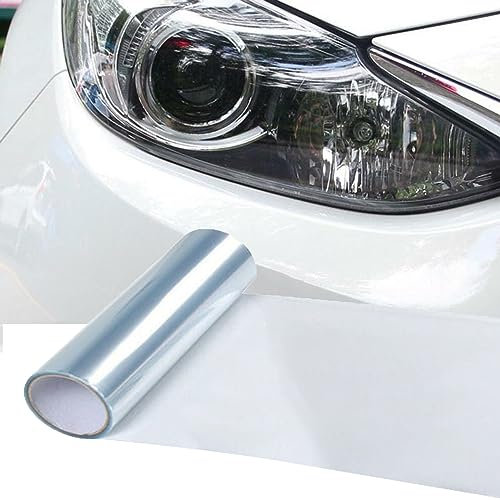 Auto Licht Tönungsfolie Auto Licht Film Aufkleber Scheinwerfer Nebelscheinwerfer getönte Farbfolien Aufkleber Auto Rauchfolie Aufkleber Abdeckung(Transparent,30x100CM)