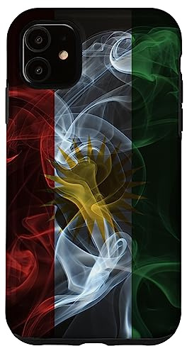 Rauchige Kurdistan-Flagge – kurdischer Stolz im Rauchstil Hülle für iPhone 11