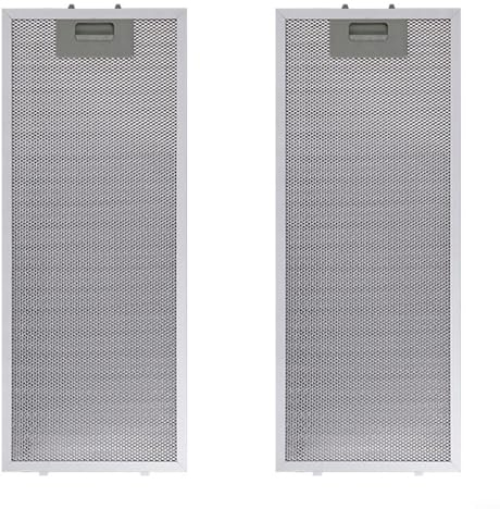 Metall-Fettfilter für Dunstabzugshaube, Filter für die meisten führenden Marken von Dunstabzugshauben/Abluftventilatoren, 192 x 471 x 9 mm, 2 Stück