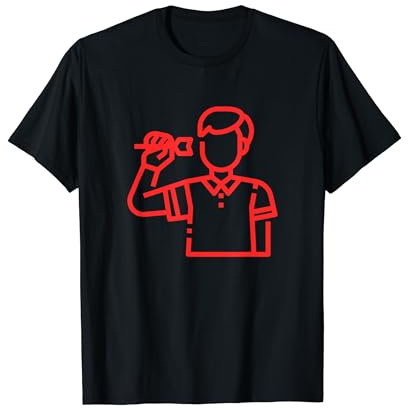 Lustiges Dart 180 Für Dart Spieler Pally 20 Pfeile T-Shirt