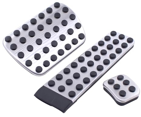Pedalkappen Pedalabdeckung Fußpedal Bremspedal Gaspedal Feststellbremspedal Pedale Abdeckung für W202 W203 W124 W210 W211 CLC CL203 W220 W140 W221 SL R129 R230 CLK C209 SLK R170 R171 CLS C219 SLR R199