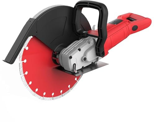 HYCHIKA Electric Concrete Saw, 3200W Concrete Cutter, 305mm Blade Stone and Brick Cutter, 4300RPM Motor, Includes Water Line and Pump, Concrete Cut Tools
