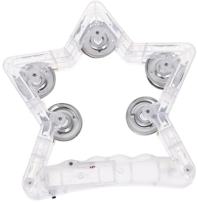 ifundom Pentagramm Leuchtendes Spielzeug Für Babys Von 0 Bis 6 Monaten Handschlagwerk Für Erwachsene Tamburin Für Kinder Musical Für Erwachsene Musikalisches Blinkendes