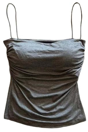 Womens Camisole Summer Sleeveless Loose Fit Solid Color Vest Tops Casual Shirts Basic Blouse Undershirt for Holiday Party A-128