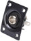 Metal Guitar Output Jack Plate Compact Socket for Telecaster Electric Guitars (Black)