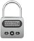 LVYXON Lucchetto temporizzatore, serratura elettronica, serratura domestica, timer in metallo con display LCD, multifunzione tempo elettronico 999 ore (grigio)