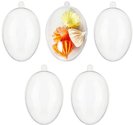 5 Stück Durchsichtige Weihnachtsbaum-Anhänger-Medaillons, Durchsichtige Befüllbare Ornamentkugeln für den Weihnachtsbaum, Kiefernförmige Anhänger, Durchsichtige Befüllbare