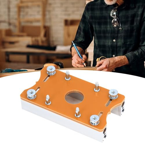 Trimming Machine Slotted Bracket,Wood Router Base, 2 in 1 Compact Wood Palm Router Base Router Slotting Bracket Wood Router Base for Carbinet Closet Furniture Woodworking
