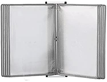 Supporto for lavagna a fogli mobili, supporto for cartelle, supporto for libreria, supporto magnetico for esposizione a parete, adatto for ufficio e casa(Grey)