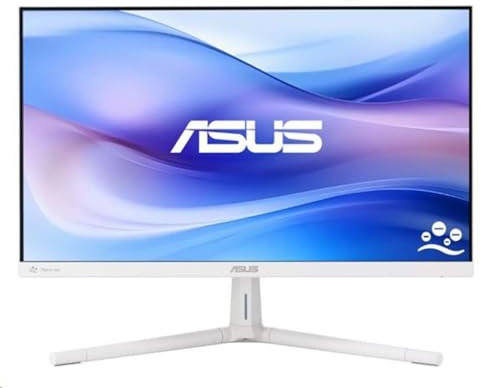 ASUS VU249HFI-W, Eye Care Monitor da 23,8 Pollici Full HD (1920 x 1080), IPS, 100Hz, Nano-Ion, Purificazione dell'Aria Senza Filtro, Tecnologia Eye Care Plus, Altoparlanti Stereo, Bianco