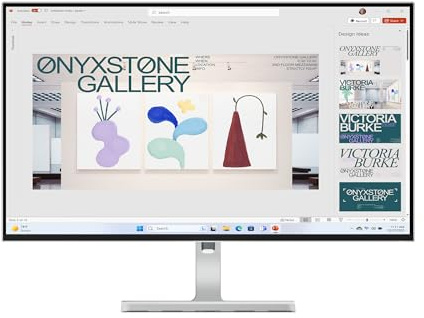 Lenovo L27h-4A Monitor, 27 QHD IPS Panel Display, 100Hz, HDR10, USB-C- Waves MaxxAudio®, 1ms MPRT, Cloud Grey NearEdgeless Design
