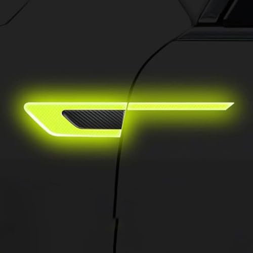 GTALIJHN Auto Emblem Aufkleber Für VW Amarok II Pick-up 2022-2024, Nacht Warnaufkleber Reflektierende Autoaufkleber AutotüR Karosserieaufkleber Dekorative Zubehör,C