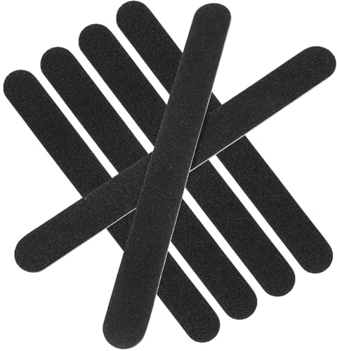 Vaguelly 100 Stück Kleiner Nagelfeilen aus Robustem Material Doppelseitige Manikürefeile Schwarz Wiederverwendbar für Fuß und Handpflege Tragbar für Nageldesign