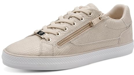 MARCO TOZZI Damen Sneaker Schnürung und Reißverschluss Modern