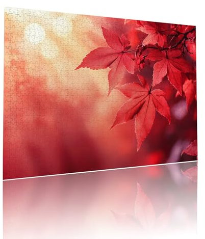 Leaves Jigsaw Puzzles for Adults Difficult 5000 pieces Sunset Adult Kids Toddler Puzzle Age 4-6 Mini 5-8 Year Olds Jigsaws Learning Educational Challenge Toys, Home Decoration Gifts 105x156cm t-921