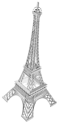 DECOMELODY Metallmodell Figur aus Zinklegierung Eiffelturm im Einfachen Künstlerischen Design Dekorative und Verschleißfeste Büro und Wohnzimmerschmuck