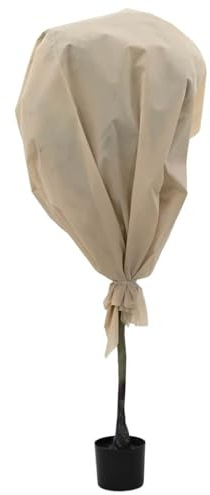vidaXL Winterschutz fur Pflanzen Beige 20 x 1,6 m Vliesstoff