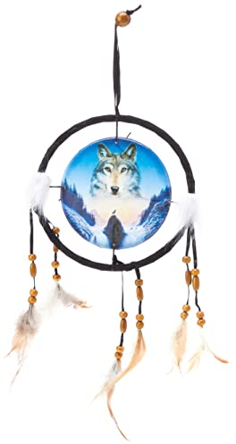 Puckator Dreamcatcher bedruckt Cosmic Wolf, klein
