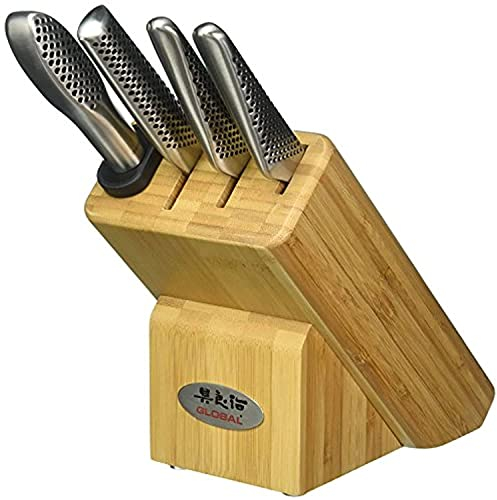 Global 79598 Knife Block Set, Silver